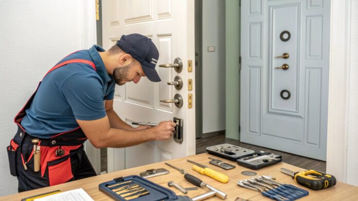 Замена, установка и ремонт замков межкомнатных дверей