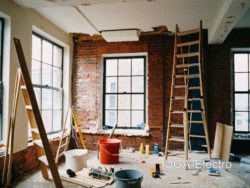 Организация строительных лесов и подъёмников на объекте