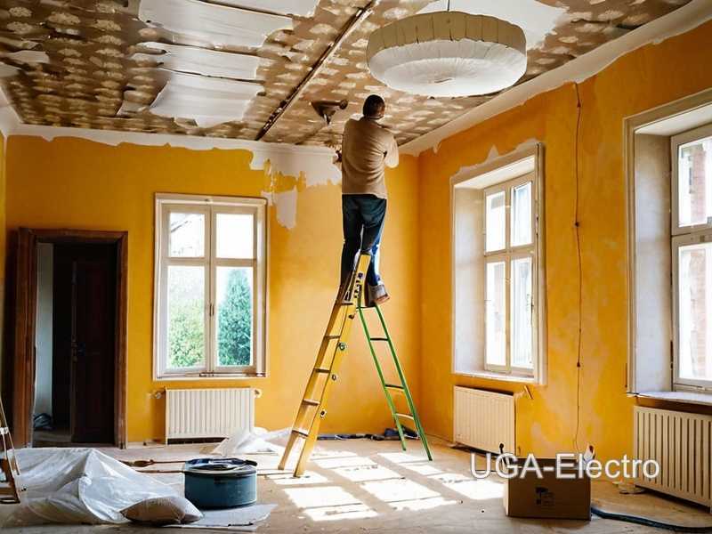 Как избежать ошибок при покраске гипсокартонного потолка?