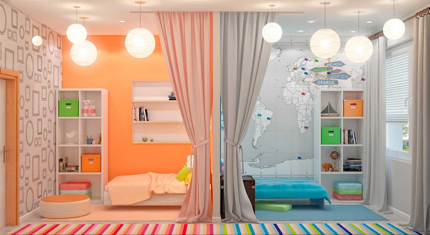 Дизайн детской комнаты: безопасность и креативность