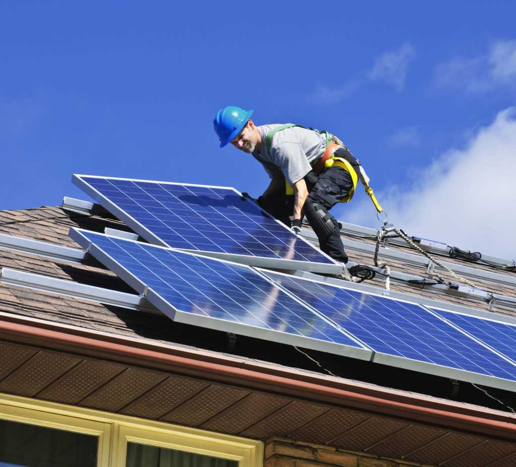 Технологии установки солнечных панелей на крыше